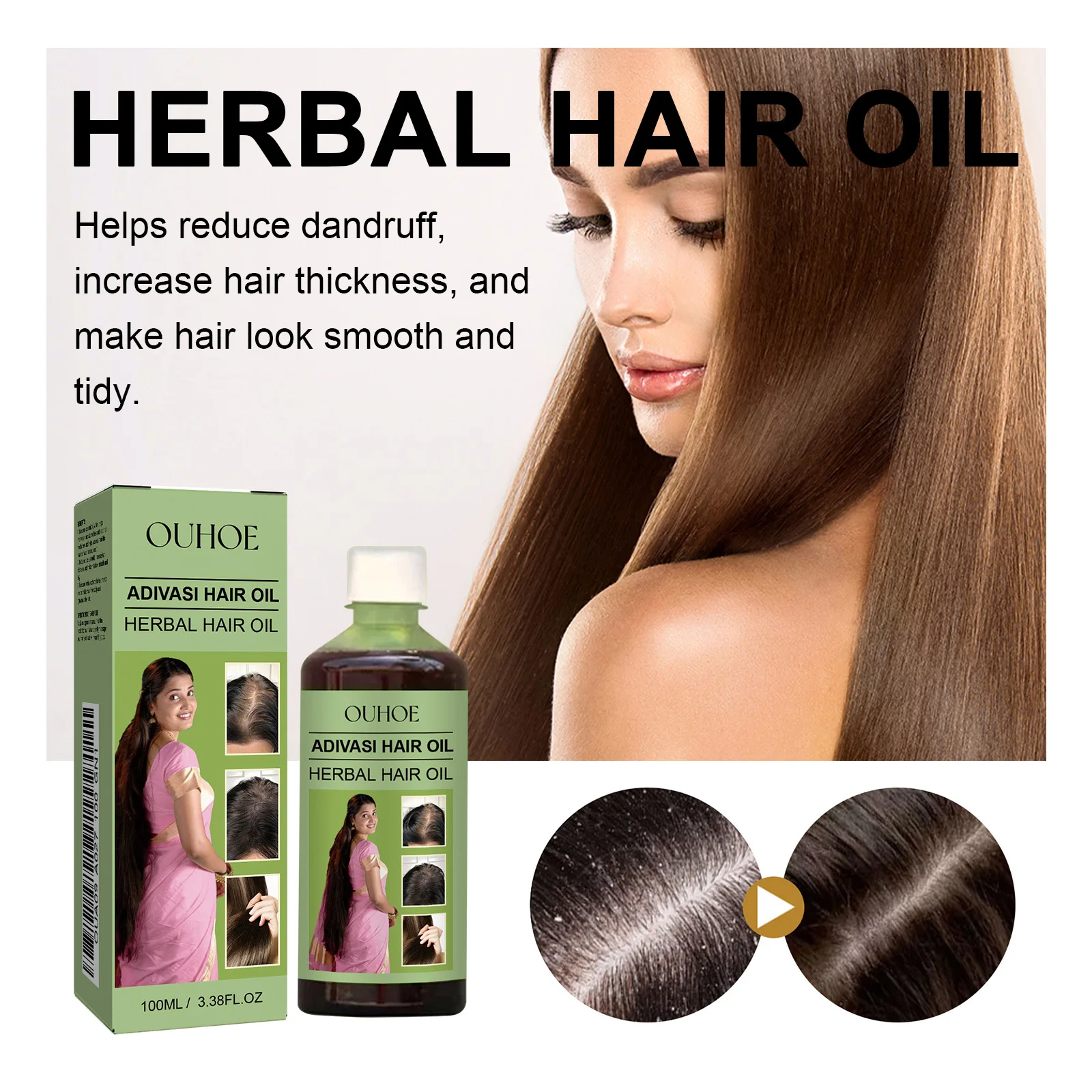 Hair Care India - 100ml Olejek na porost włosów Indie