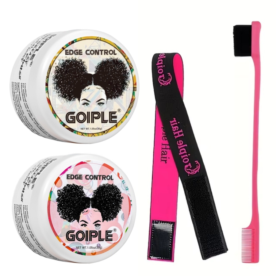 Edge Control Gel - GOIPLE 30g Zestaw do stylizacji włosów