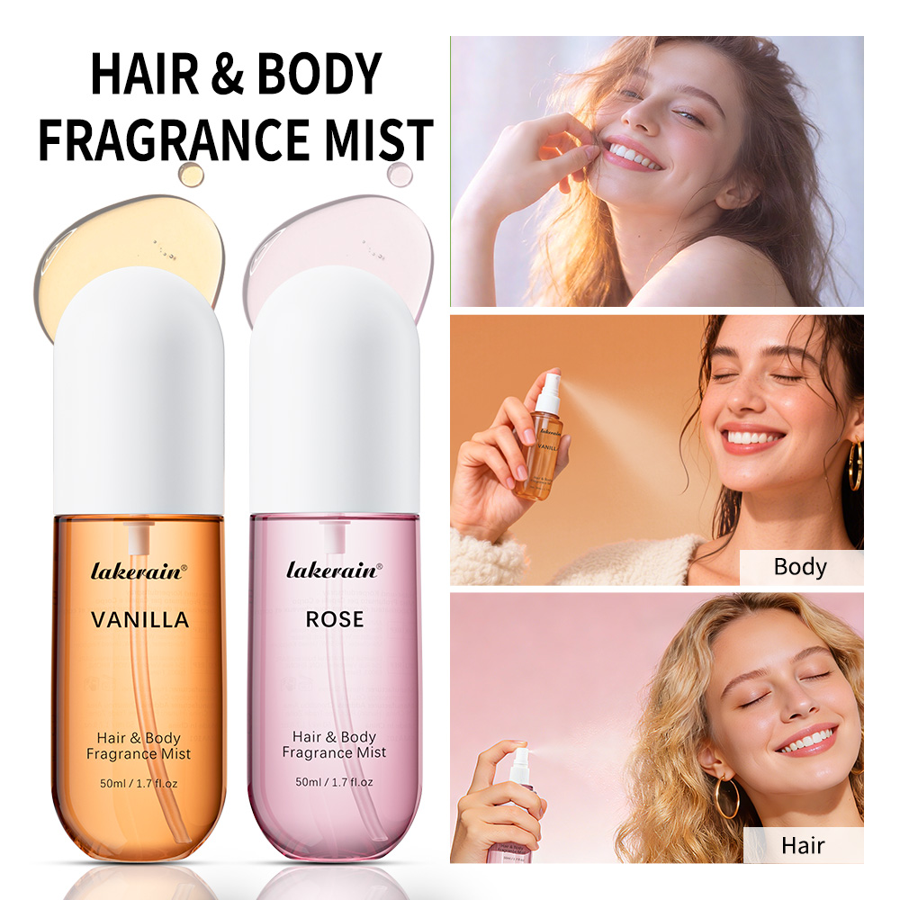 Hair Care Spray - 50ml Vanilowo-Różowa Zapachowa Mgiełka do Włosów