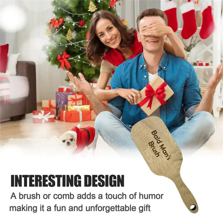 Drewniany grzebień dla łysych  – Hair Care Gift recenzja i cena